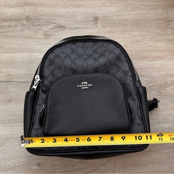 Coach Court Backpack In Signature Canvas Black - Picture 7 of 14